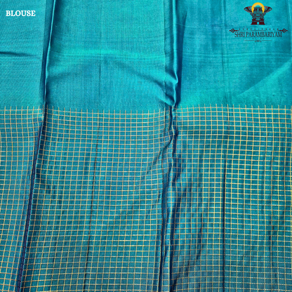 Teal Blue / Peacock Blue Saree