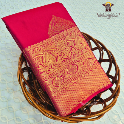 Bright Rani Pink Saree