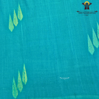 Elegant peacock teal blue (a rich blend of blue and green tones) Saree