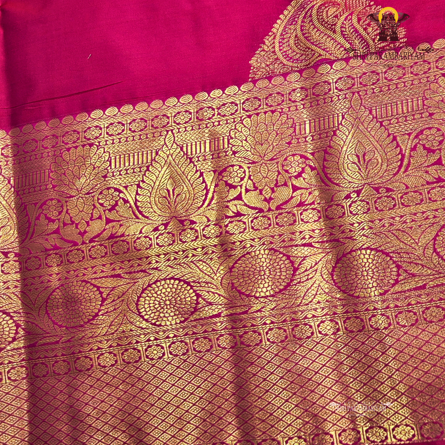 Bright Rani Pink Saree