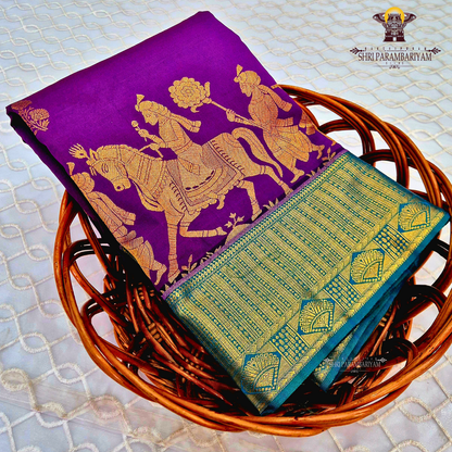 Royal purple Saree