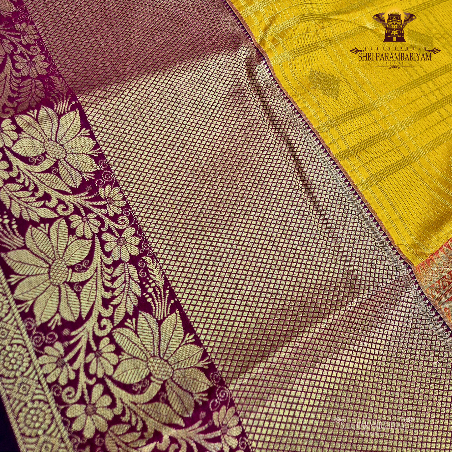 Rich mustard yellow Saree