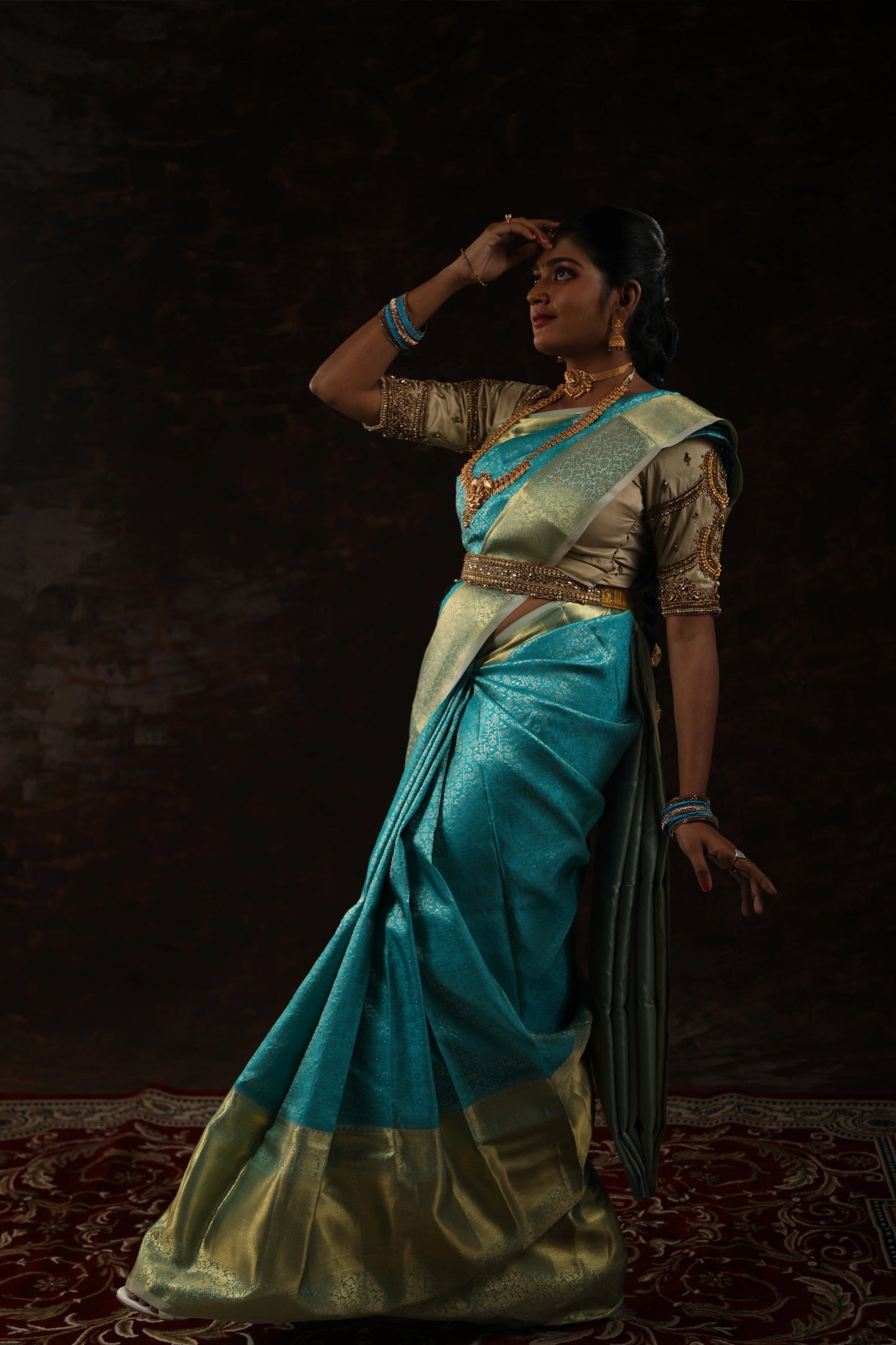 Embellished Border Silk Saree