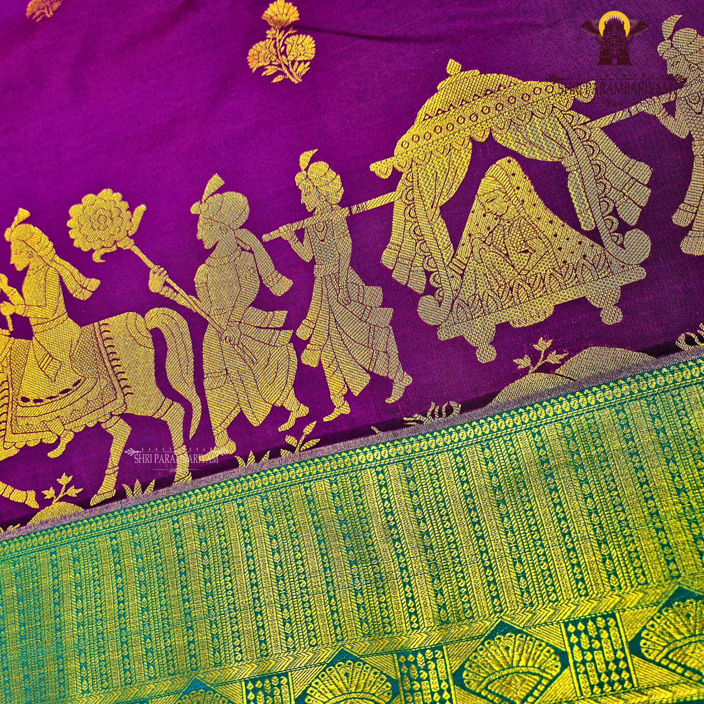 Royal purple Saree