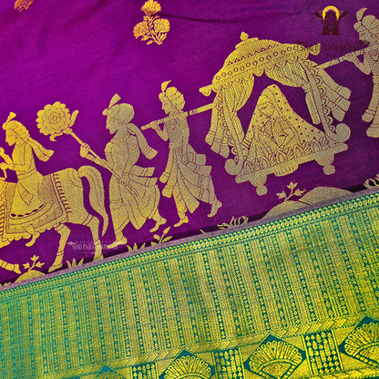 Royal purple Saree