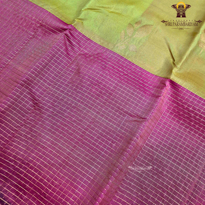 Parrot green / olive green Saree