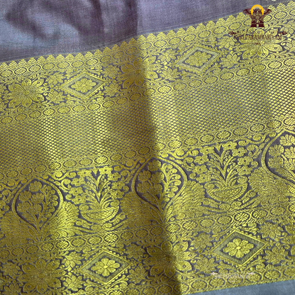 Soft smoky lavender / mauve grey Saree