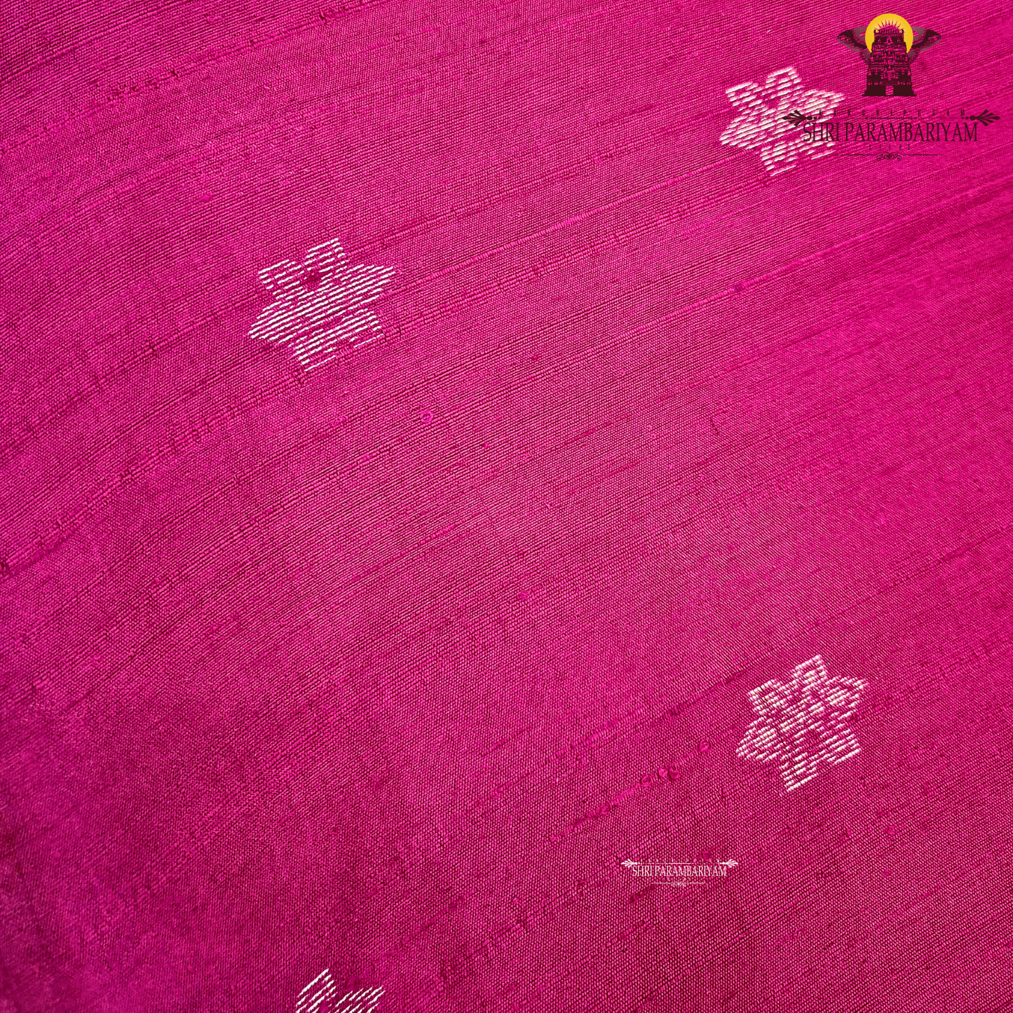 Rich magenta pink with elegant Saree