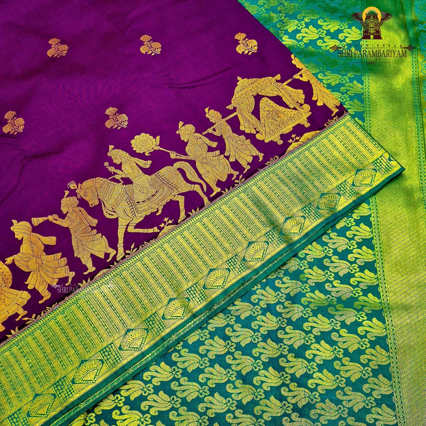 Royal purple Saree