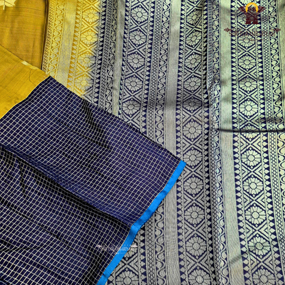 Mustard gold Saree
