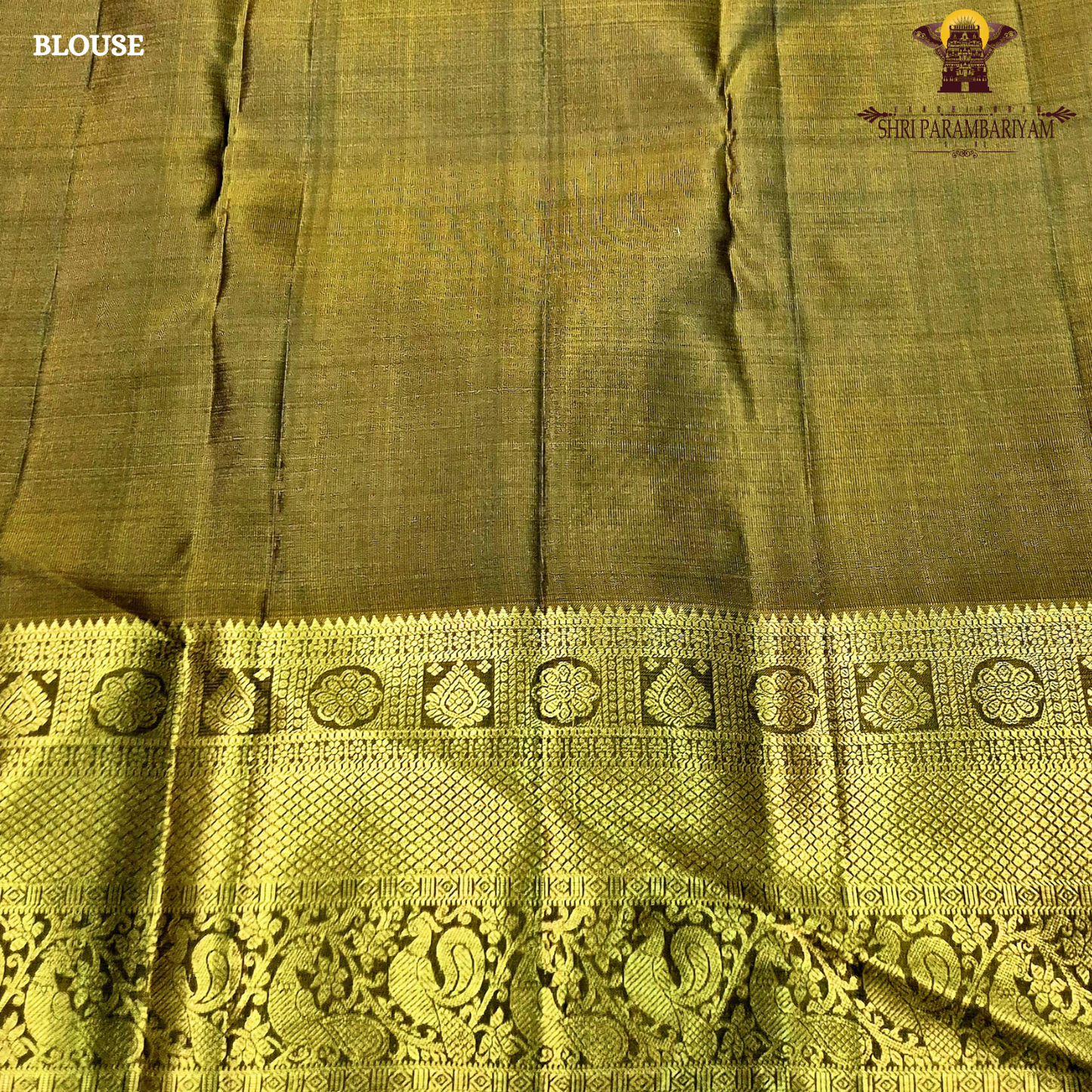 Elegant Dusty Mauve / Ash Rose with Antique Gold Zari Border Saree