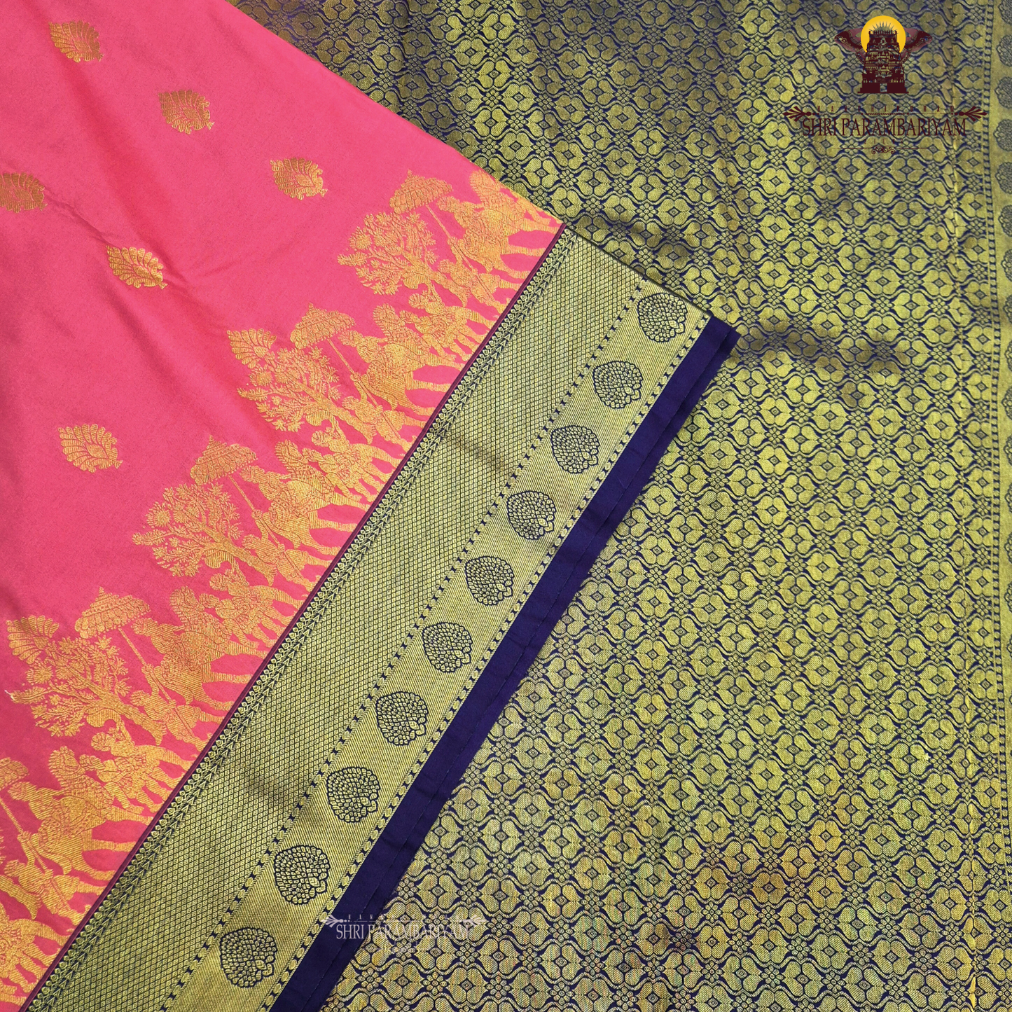 Rich rani pink Saree