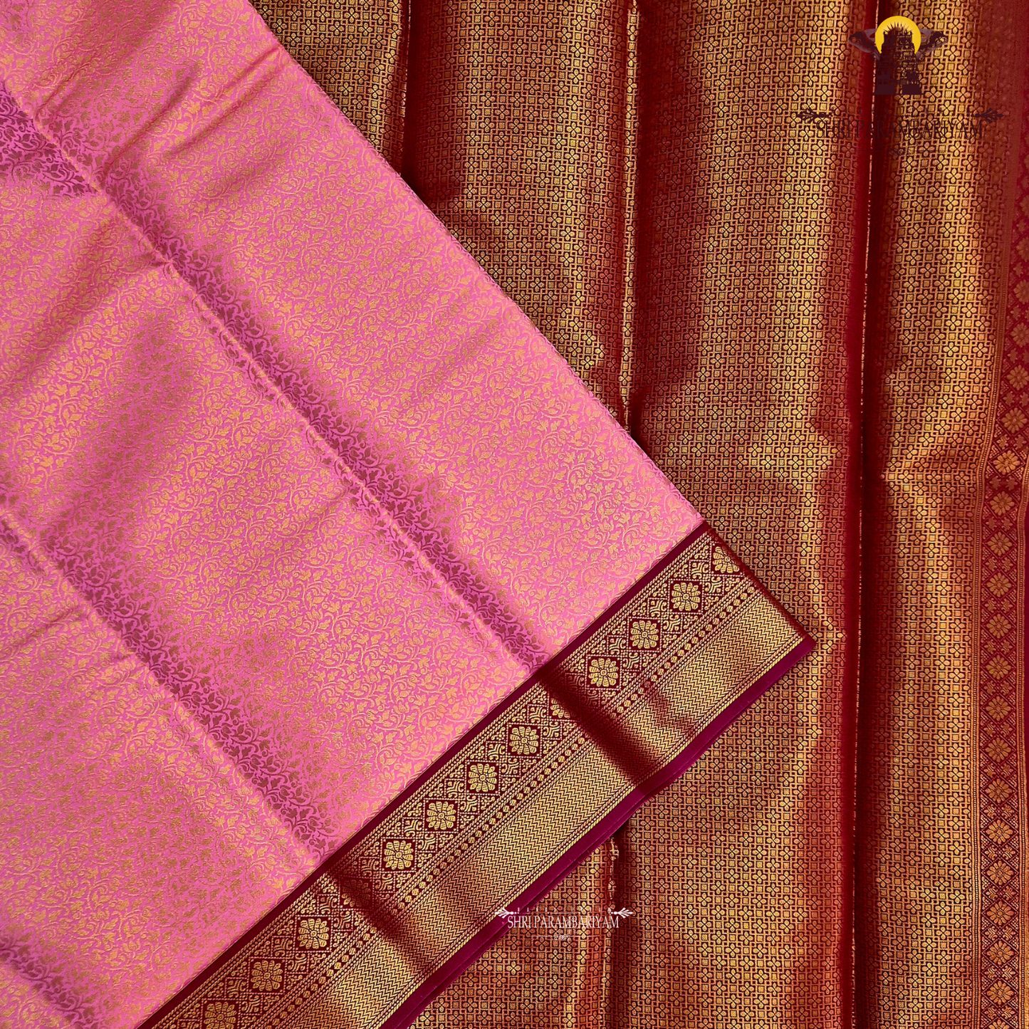 Bright Rani Pink Saree