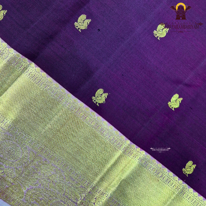 Rich deep maroon (wine shade) body with a lustrous gold zari Saree