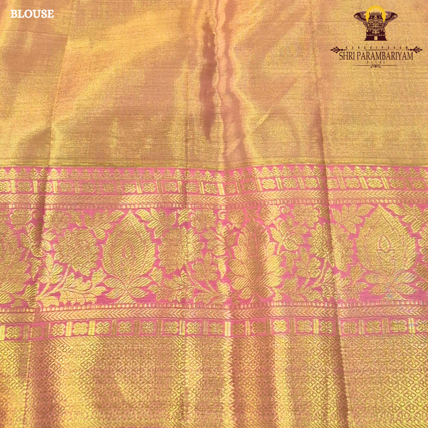 Soft olive green / pista green with Contrast rani pink border Saree