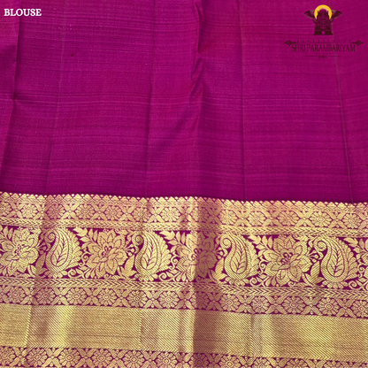 A elegant rich Magenta Pink (deep rani pink shade) with Gold zari Saree