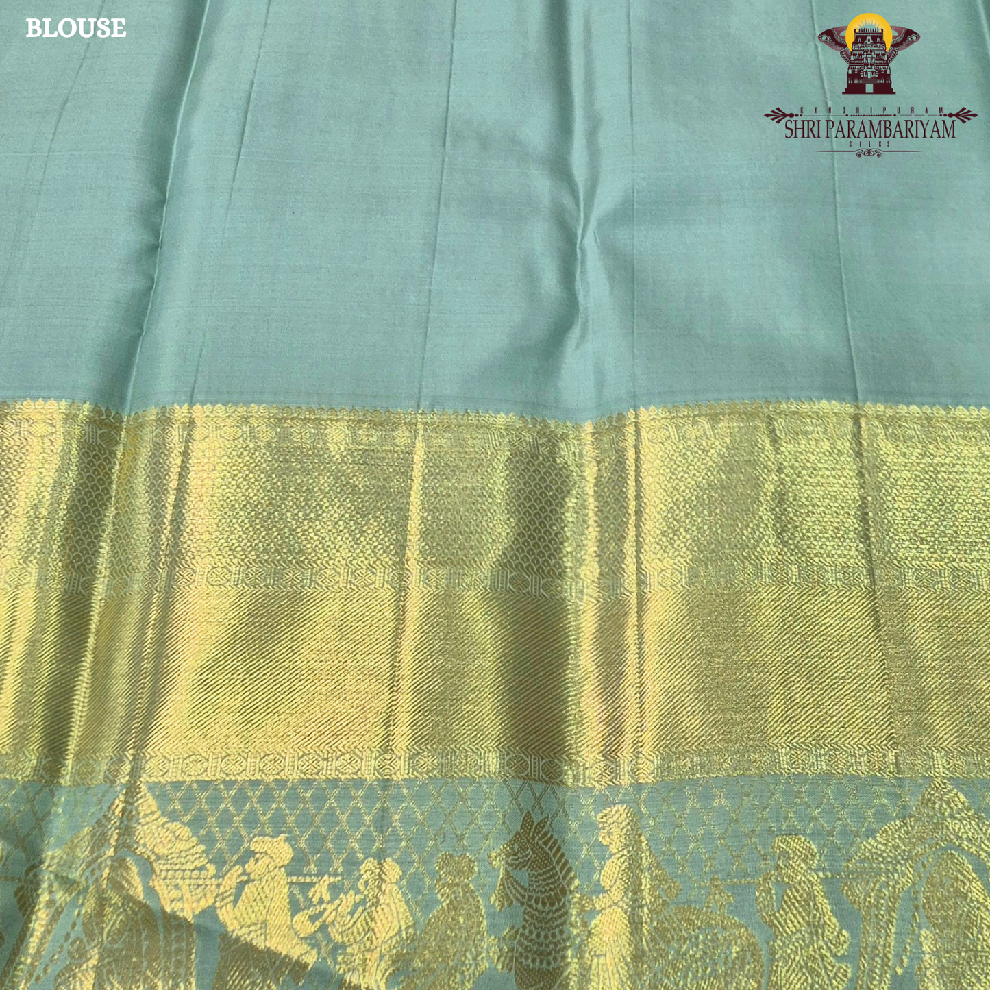 A refreshing blend of pastel pista green / mint green body paired Saree