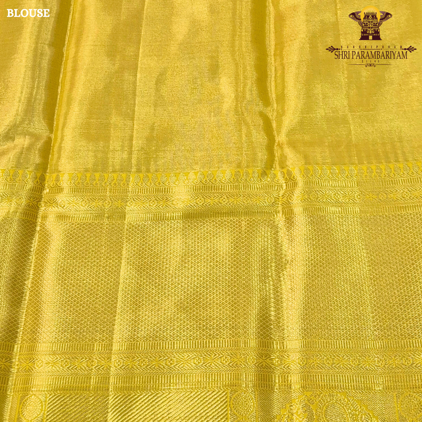 A vibrant bright golden yellow shade that radiates traditional elegance and festive Saree