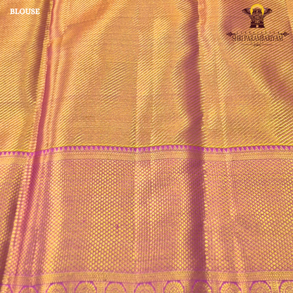 A beautiful leaf green base with pink with magenta-pink border Saree