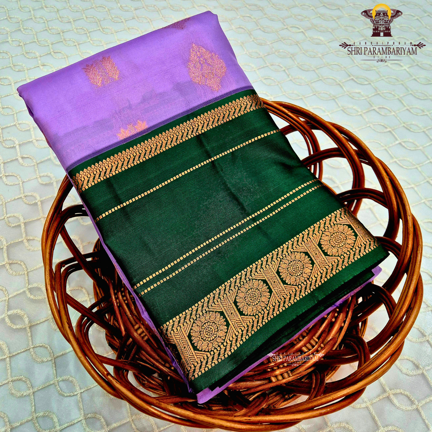 Soft lavender purple Saree