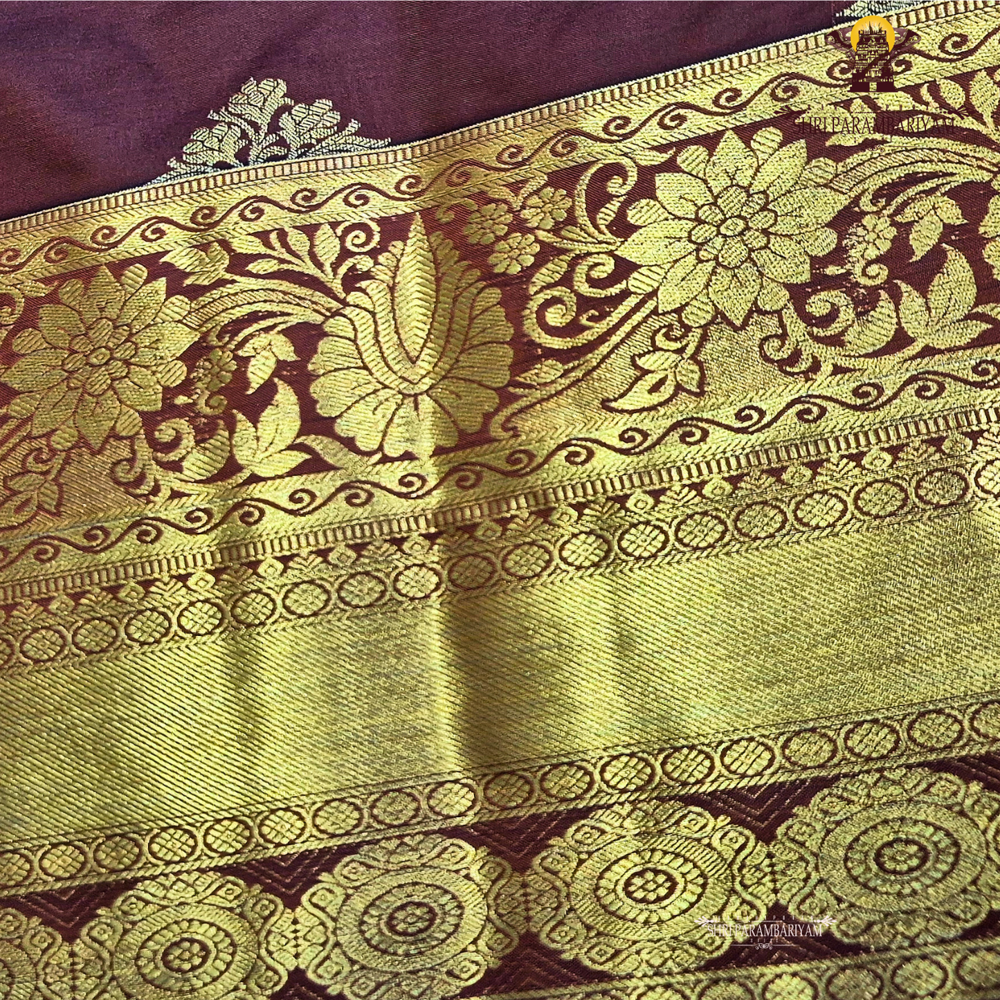 Deep Maroon / Wine Brown Saree