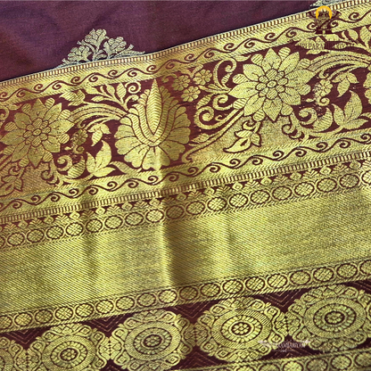 Deep Maroon / Wine Brown Saree