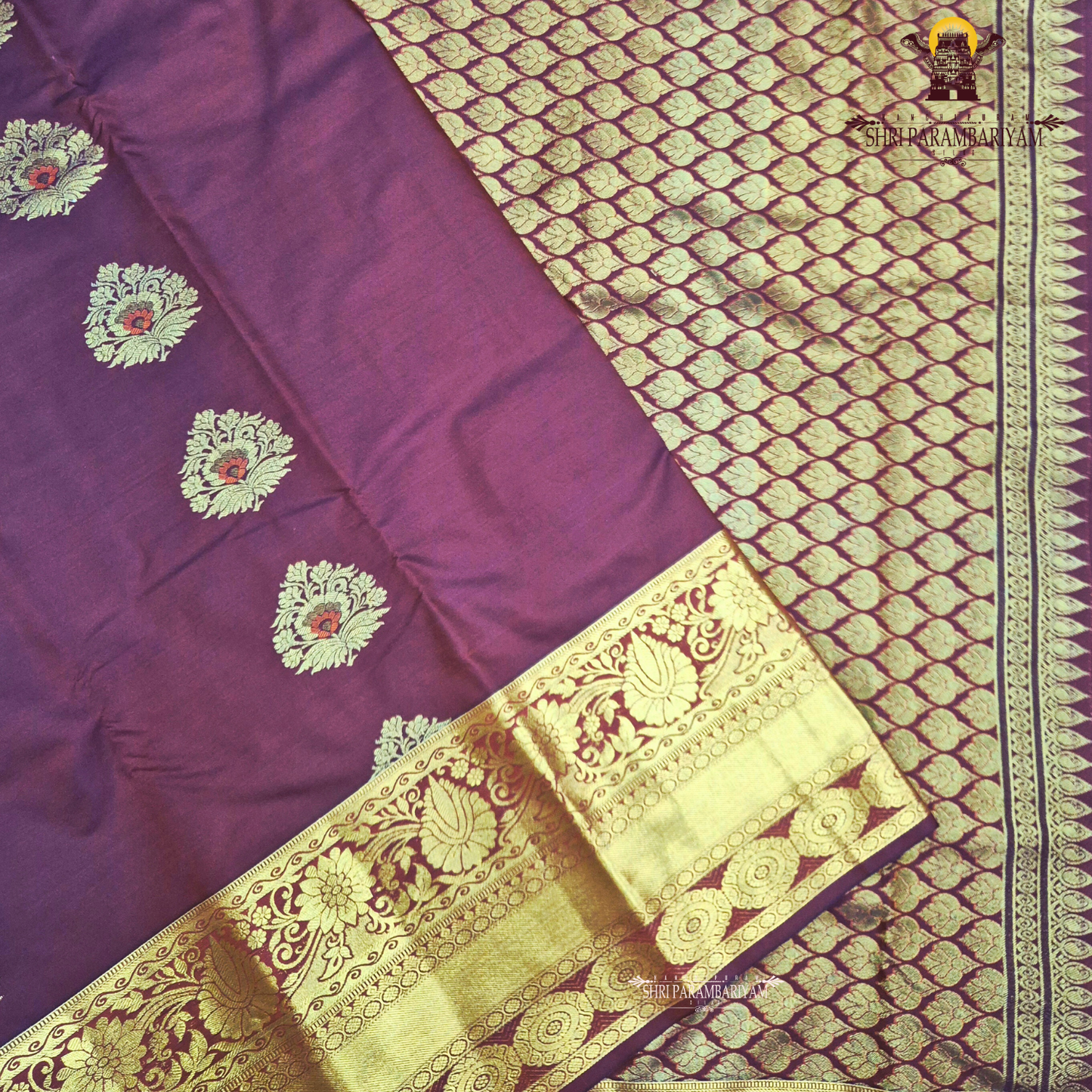 Deep Maroon / Wine Brown Saree