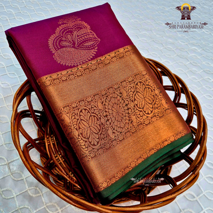 Rich wine / deep magenta Saree