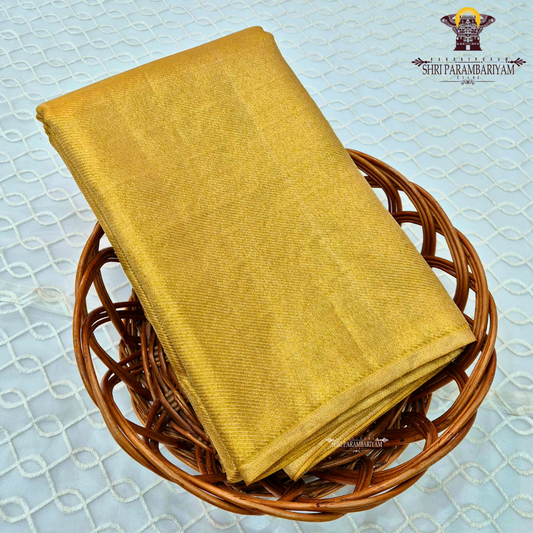 A beautiful mustard gold shade that gives a radiant and luxurious shine Saree