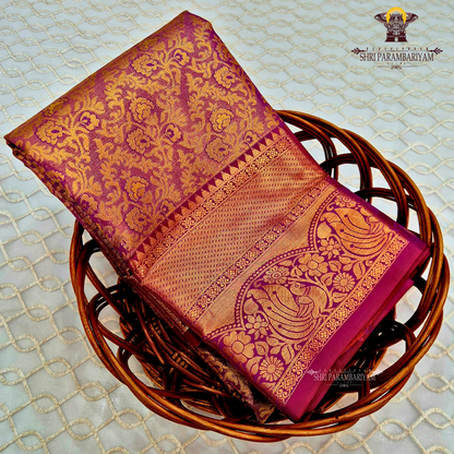 Rich wine purple Saree