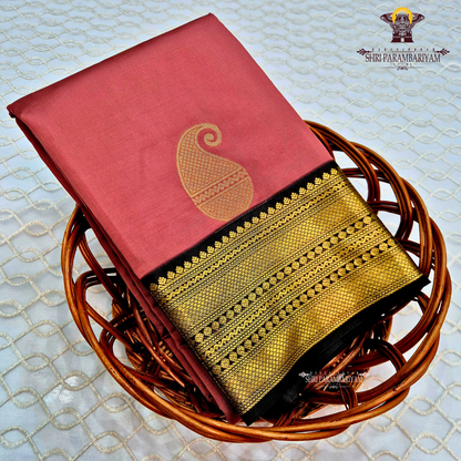 Rosewood / Brick Rose Saree